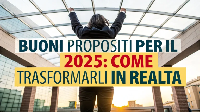Le buone intenzioni per il 2025: Come trasformarle in realtà